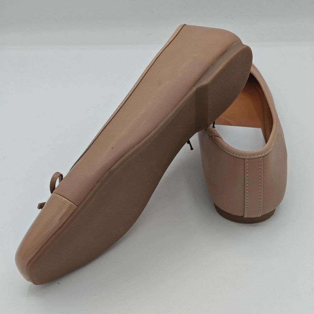 DV by Dolce Vita Nude Patent Cap Toe Ballet Flats - Picture 5 of 6